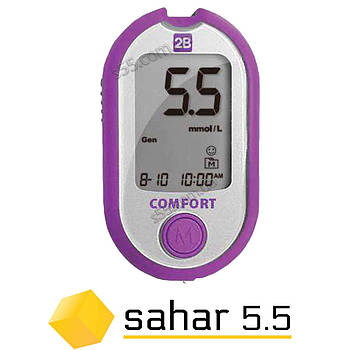 Глюкометр 2Би Комфорт - набір 10 смужок 2B Comfort і 10 ланцетів