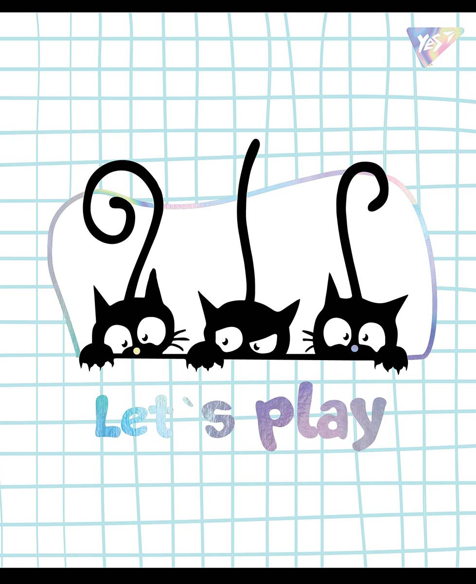 Зошит шкільна А5 24 клітка YES Playful Kitties набір 10 шт. (765234)