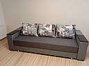 Прямий диван Кама Провентус Фаворит 230x90 см Сірий, фото 9
