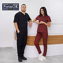 Чоловічий медичний костюм "Онуфрій elit" чорний