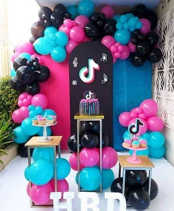 Арка гірлянда з повітряних куль ТІК ТОК КВІТОЧКА, фото 1