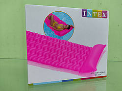 Надувний матрац пляжний Intex 58807 рожевий неоновий