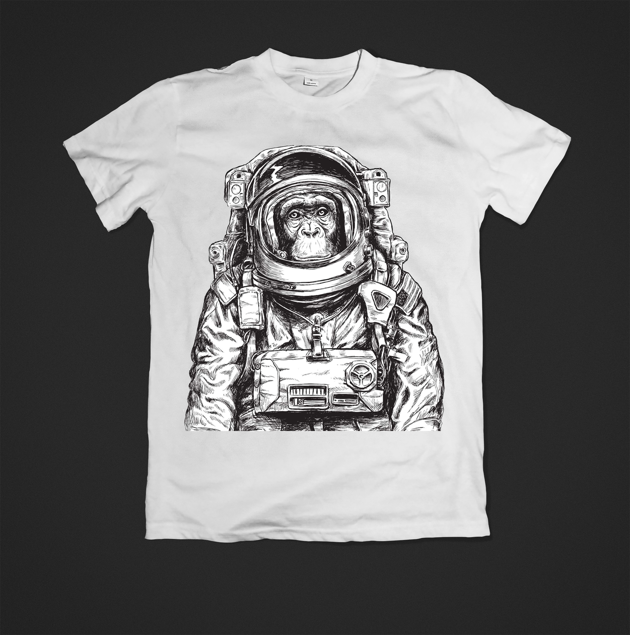 Футболка YOUstyle monkey 0708 XL White, фото 1