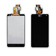 Дисплей LG E970/E971/E973/E975/E976 Optimus G з чорним тачскріном