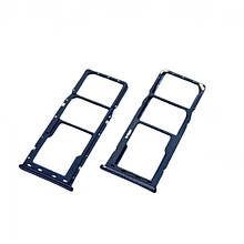 Тримач (лоток) зовнішній слот SIM карти лоток Samsung A20 блакитний