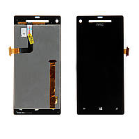 Дисплей HTC C620е 8X с черным тачскрином