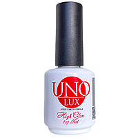 Топовое покрытие Lux High Gloss Top Coat для ногтей без липкого слоя, 15 мл.