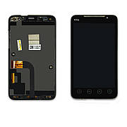 Дисплей HTC A9292 з чорним тачскріном і рамкою