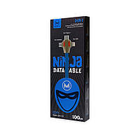 Кабель USB-Micro USB/iPhone/Type C MIMACRO SJX-112 1м голубой