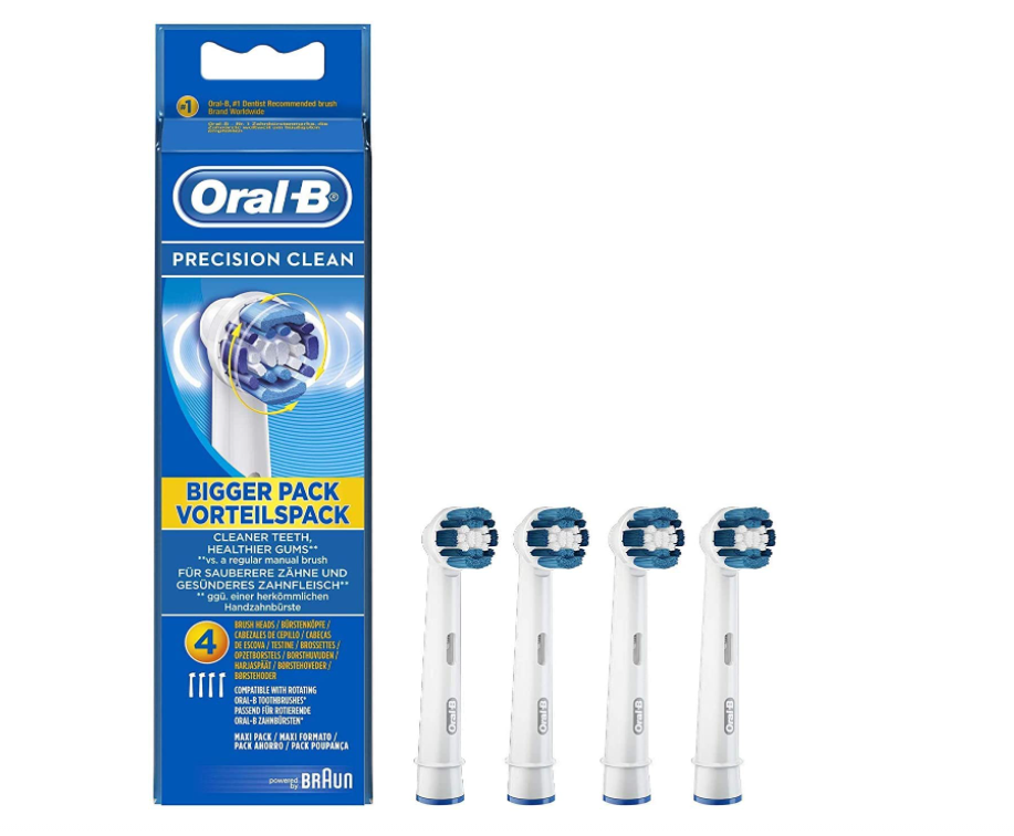 Насадки на зубну щітку Oral-B Precision Clean 4шт Змінна насадка oral-b Орал Бі Браун Прецишн Клин