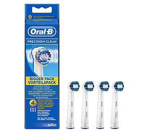 Насадки на зубну щітку Oral-B Precision Clean 4шт Змінна насадка oral-b Орал Бі Браун Прецишн Клин