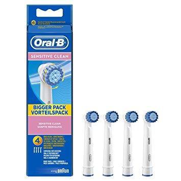 Насадка для щітки oral b sensitive clean EBS17(4 штуки) Змінна насадка oral-b sensitive clean