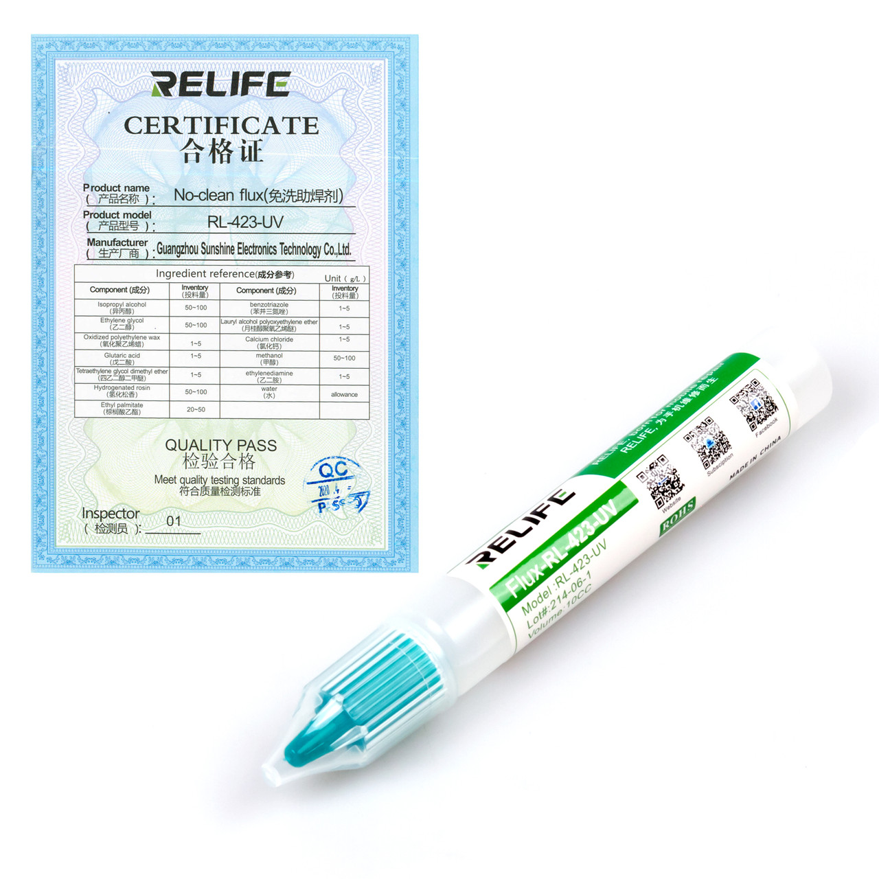 Рідкий флюс RELIFE RL-423-UV (10 мл)