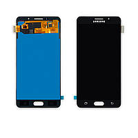 Дисплей SAMSUNG A710 Galaxy A7 (2016) з чорним тачскріном