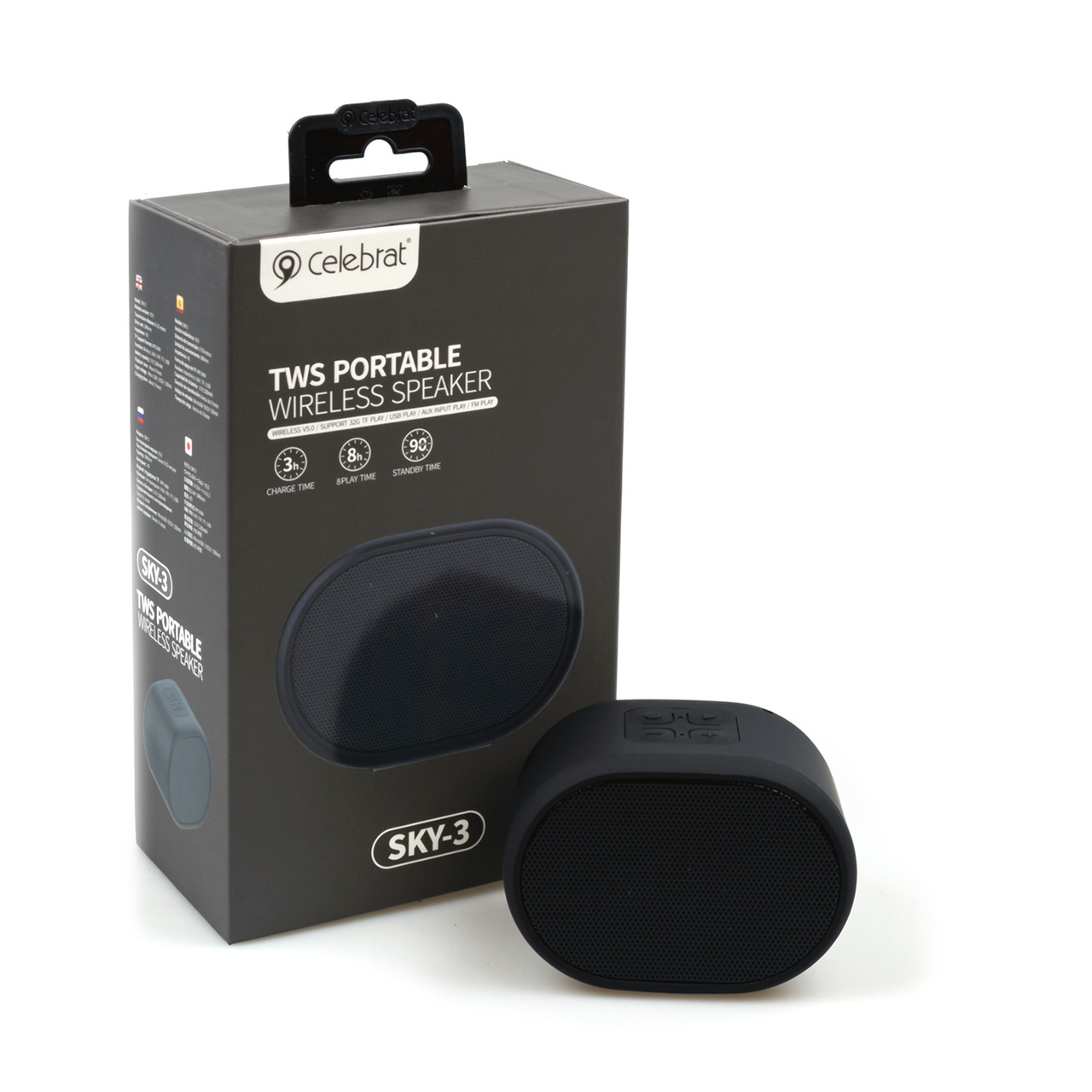 Колонка Bluetooth CELEBRAT SKY-3 чорна