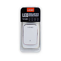 Зарядное устройство USB LDNIO A4405 Led Touch 4 Ports 2 в 1 (адаптер + кабель USB-Micro - USB)