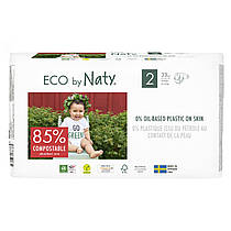 Органічні підгузники Eco by Naty Розмір 2 (від 3 до 6 кг) 33 шт