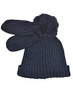 Комплект (шапка, перчатки) для новорожденных демисезонный