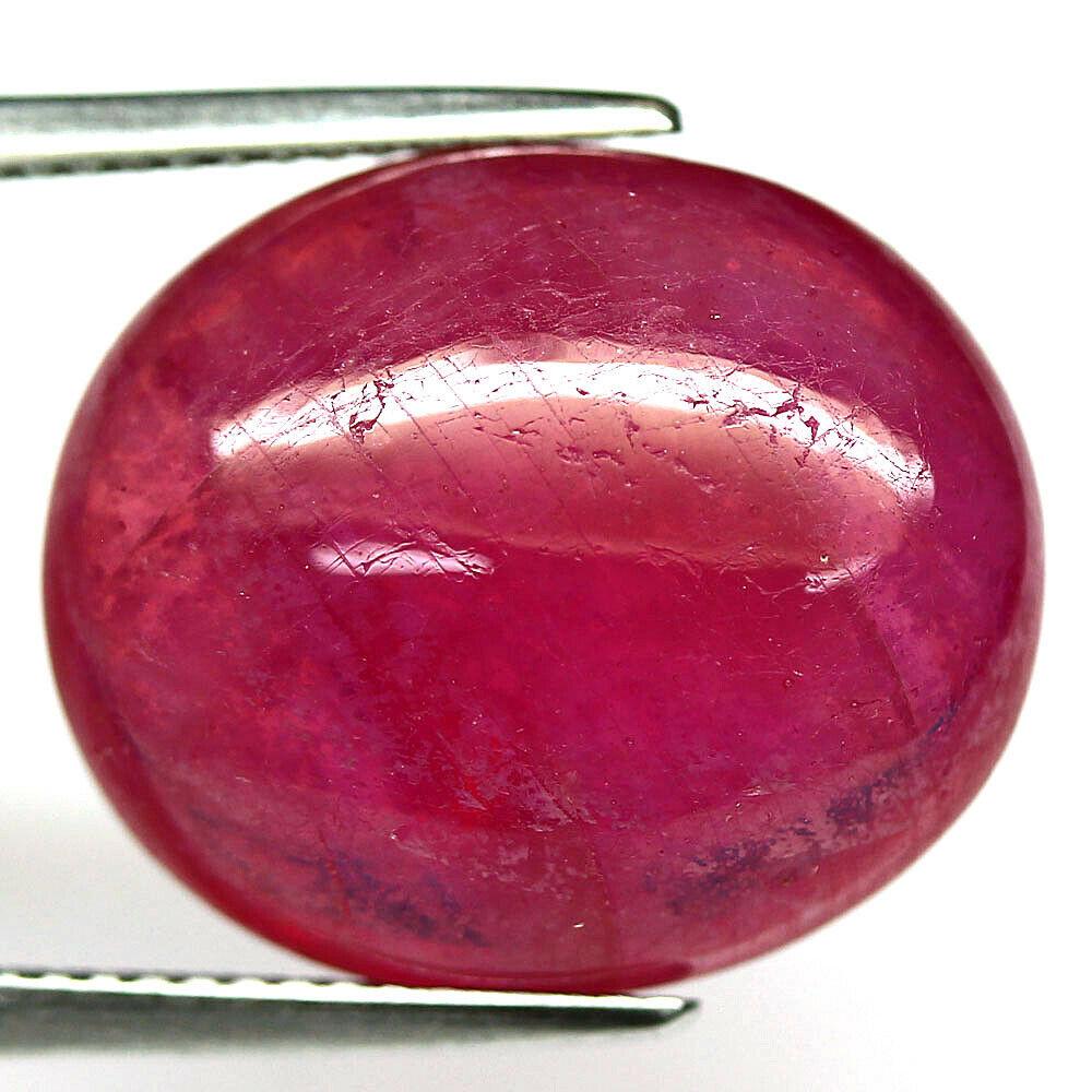 19.06 кт. Природний рубін Мадагаскару овал кабашон, фото 1