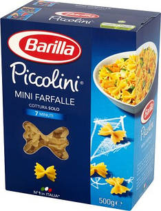 Макарони твердих сортів Barilla Piccolini «mini Farfalle», дитяча серія 500 г.