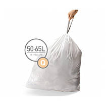 Мішки для сміття щільні з зав'язками 50-65л SIMPLEHUMAN