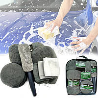 Комплект губок из микрофибры для мойки автомобиля ProCleaner (9 в 1) Grey