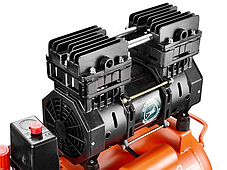Компресор безоливний 24 л, 1.5 кВт, 8 атм, 209 л/хв, 2 циліндр Sturm AC93224OL + шланг 10 метрів!, фото 4