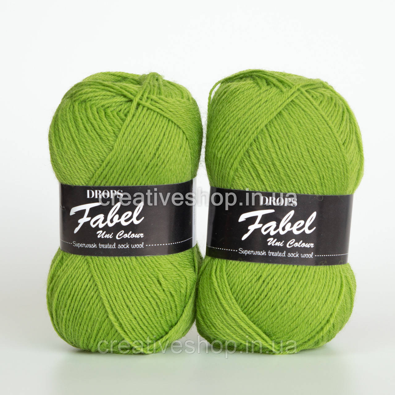 Пряжа Drops Fabel (колір 112 apple green)