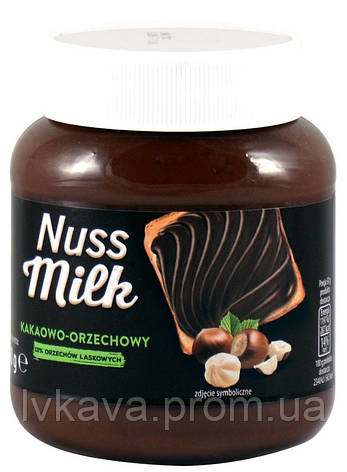 Шоколадно-горіхова паста Nuss Milk, 400 гр, фото 2