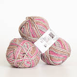 Пряжа Drops Fabel Long Print (колір 623 rose mist), фото 2