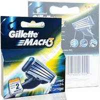 Сменные кассеты для бритья Gillette Mach 3 2шт. в упаковке