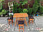 Комплект слол із табуретками з лози, фото 3
