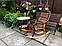 Крісло-гойдалка з ротанга та столик, фото 2