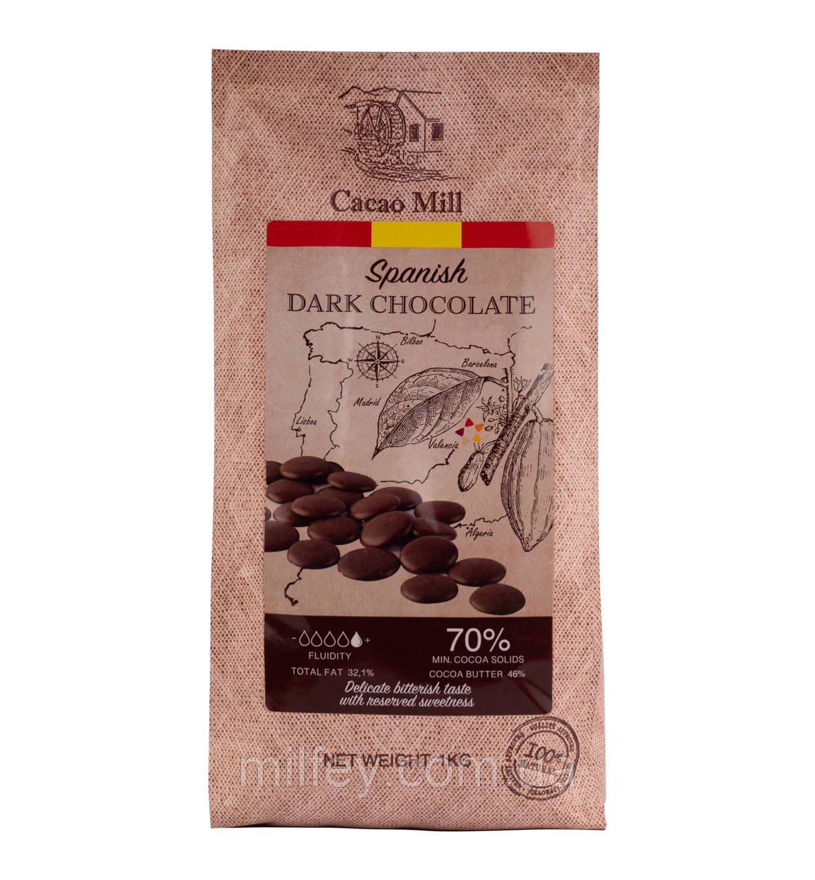 Чорний шоколад 70%, Natra Cacao, Іспанія, 1 кг