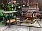 Крісло-гойдалка з ротанга та столик, фото 10