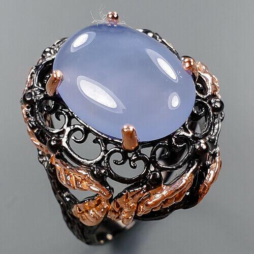 Агат халцедон срібне кільце, 1803КХ