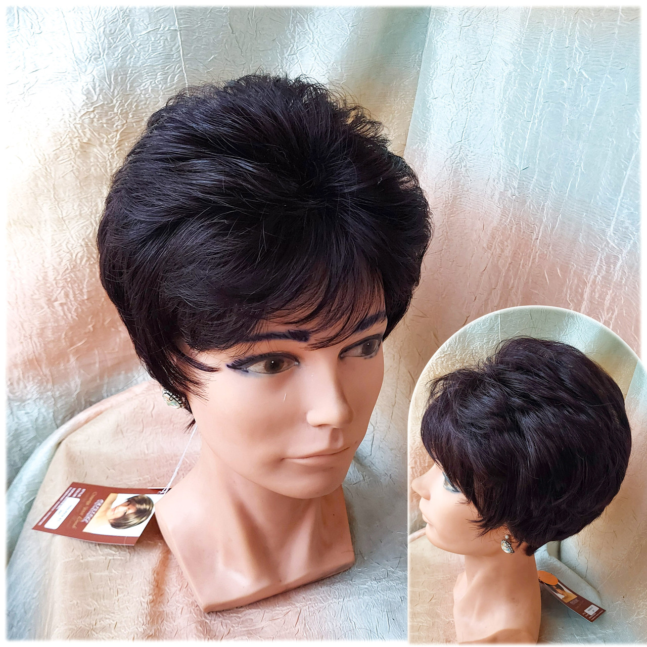 Перука короткий з термоволос темний бургунд TR MADREN - 99T, фото 1