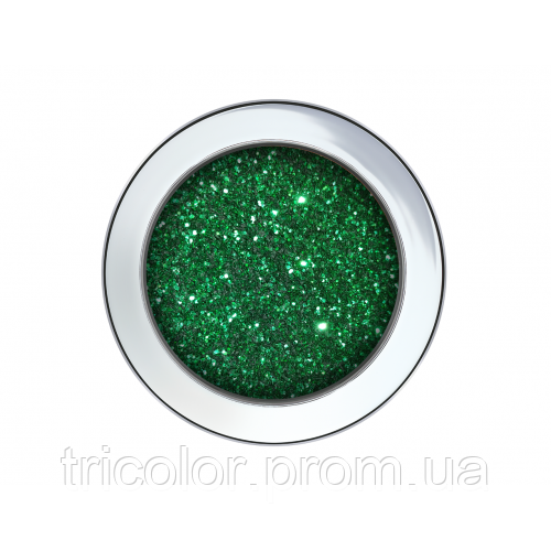 Глітер GG/0,6 мм (1/40) зелений Tricolor