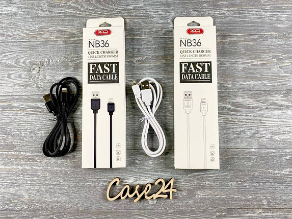 Кабель USB XO NB36 на Lightning (2 кольори), фото 1