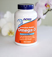 Omega 3 Now foods 200 капсул.