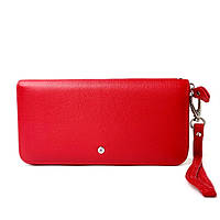 Жіночий гаманець шкіряний Salfeite на блискавці W38 колір червоний