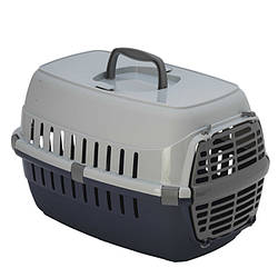 Переноска Moderna (Модерна) Road Runner 1 для собак та котів з пластиковими дверима 48.6х32.3х30.3 см чорний