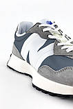 Чоловічі / жіночі кросівки New Balance 327 Grey White, сірі замшеві кросівки нью беленс беланс 327 NB 327, фото 3