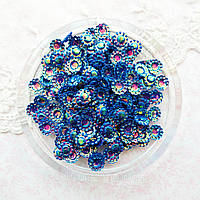 Паєтки Індія 9 мм об'ємні Павич 5 г