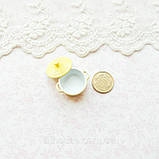 Мініатюрна каструлька керамічна 2.5 см Жовта, фото 2