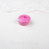 Мініатюрна каструлька керамічна 2.5 см Темно-Рожева, фото 5