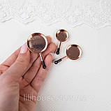Мініатюрний набір сковорідок ø 3-1.5 см Мідь, фото 2