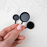 Мініатюрний набір сковорідок ø 3-1.5 см Чорні, фото 2