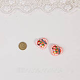 Мініатюрний торт серце полуничне конфетті 2.5 см, фото 2