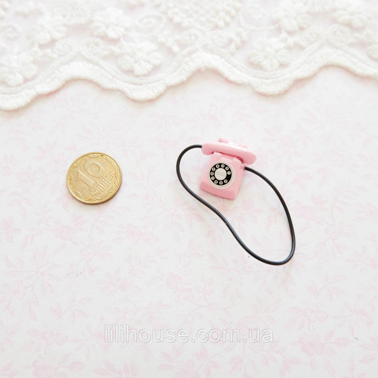Мініатюрний телефон 1.7 см Рожевий, фото 1